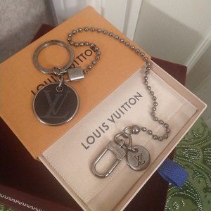 LOUIS VUITTON Monogram Porte Cles BB Speedy Charm Key Ring